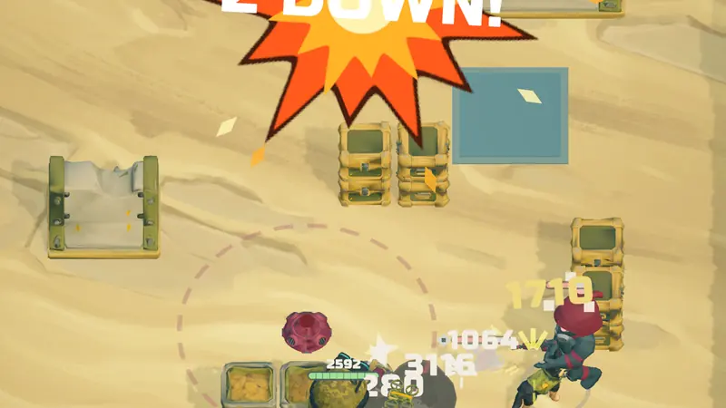 Rook and his squad clearing a desert room