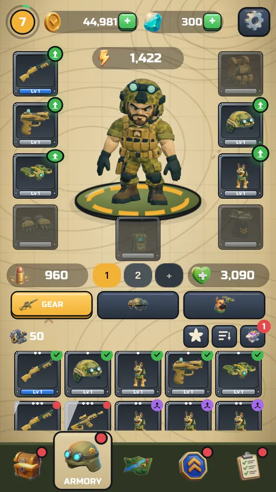 The Armory with Rook and his gear